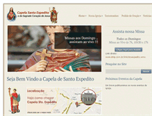 Tablet Screenshot of capelasantoexpedito.com.br